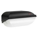 Philips LED Sicherheit Coreline BWC120 Schwarz 14W 1800lm - 830 Warmweiß | 282x178mm - IP54 - Lichtsensor