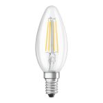 Osram Parathom Retrofit Classic LED E14 Kerze Fadenlampe Klar 4W 470lm - 865 Tageslichtweiß | Ersatz für 40W
