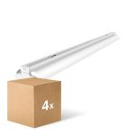 Mehrfachpackung 4x Noxion Deckenleuchte Click Reflektor V2 LED T8 | Geeignet für 2x 150cm LED Röhre