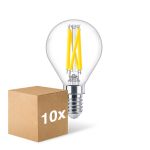 Mehrfachpackung 10x Philips MASTER LED E14 Kugel Fadenlampe Klar 5.9W 806lm - 922-927 Dim To Warm | Höchste Farbwiedergabe - Dimmbar - Ersatz Für 60W