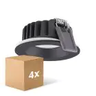 Mehrfachpackung 4x Ledvance LED  SPOT AIR FIX Aluminium  6W 510lm 36D - 930 Warmweiß | Ausschnitt 68mm - IP65 - Höchste Farbwiedergabe -  Dimmbar