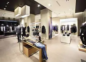 Shopbeleuchtung für Mode