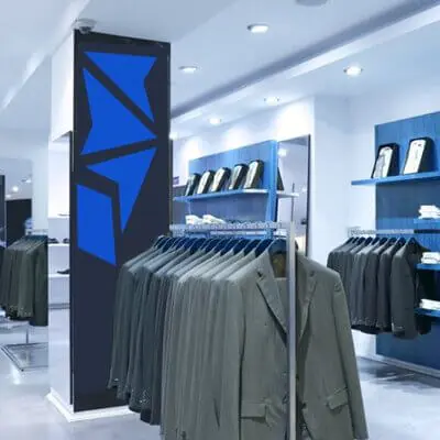 Beleuchtung im Modegeschäft