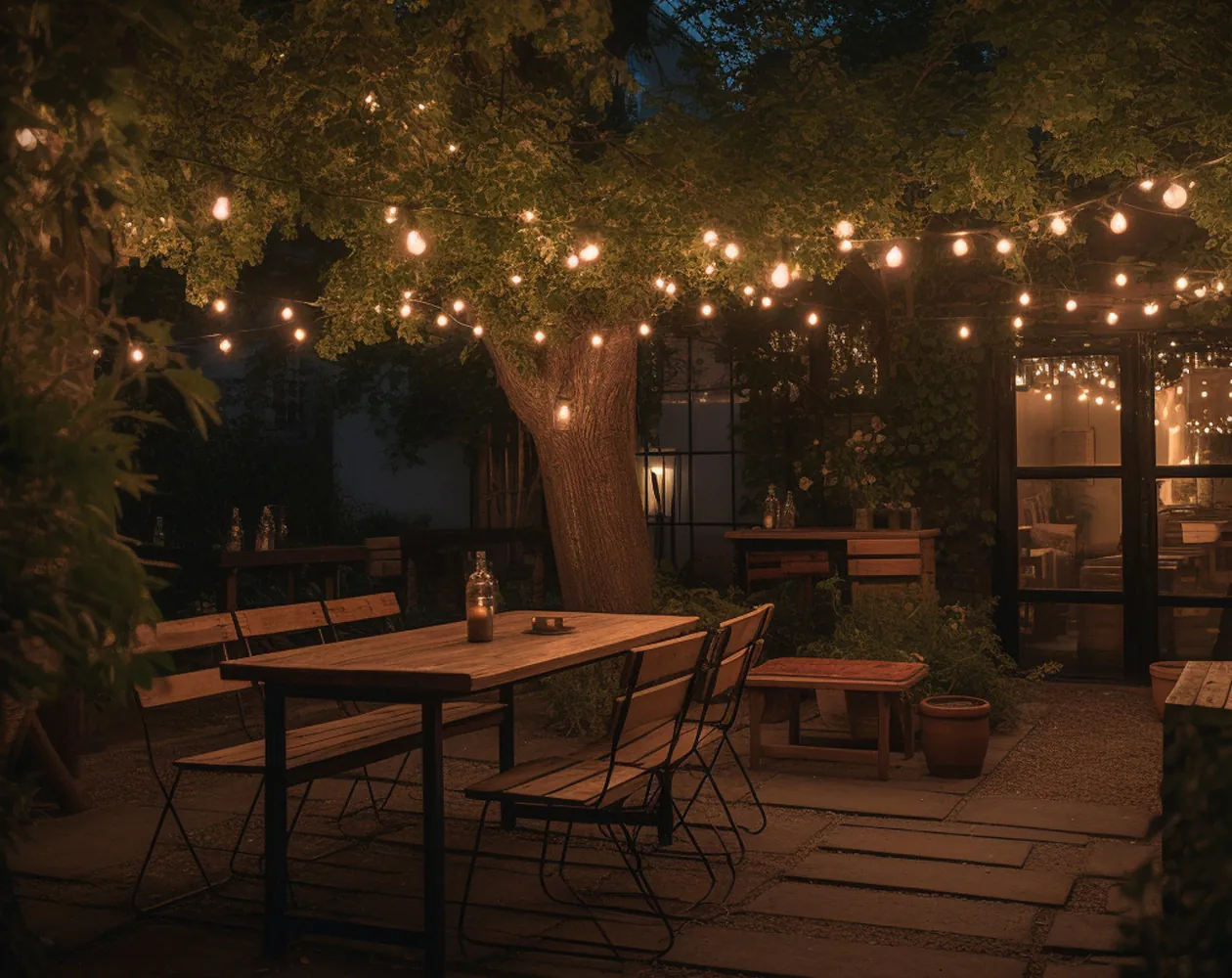 Außenbeleuchtung Gastro